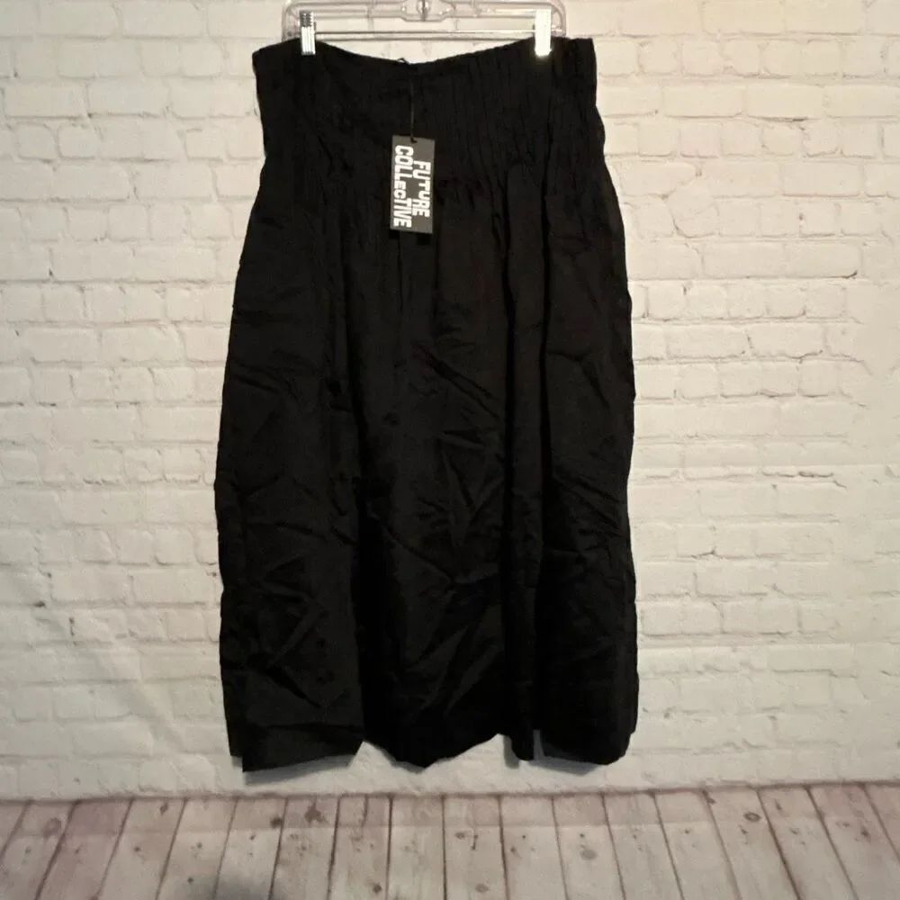 Future Collective Women’s Black Maxi Skirt Size 12